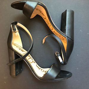 Sam Edelman Yaro Ankle Strap - Black Napa Leather